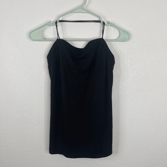 Express Tops - Express Womens Black Top Size S‎ Solid Thin Straps Club Sleeveless NWT